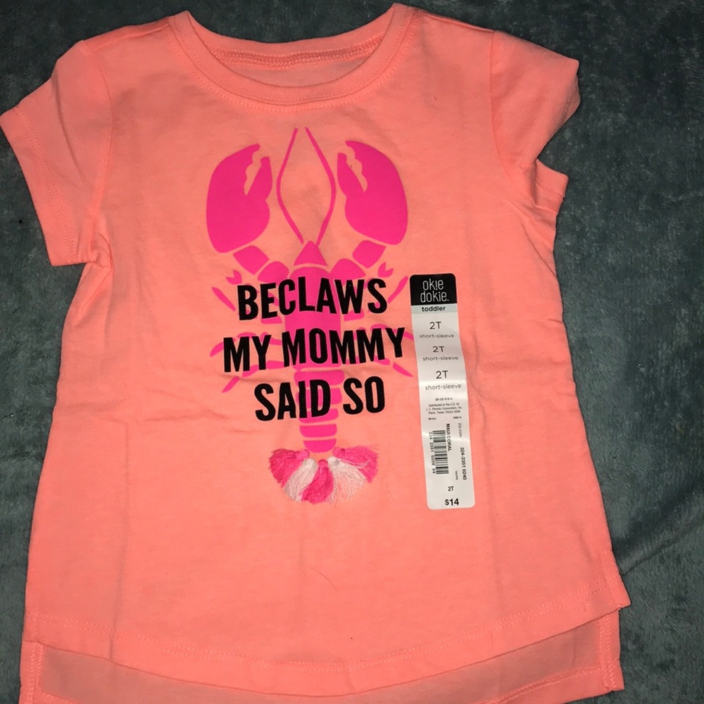 Carters Orange Short Sleeve Top